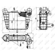 NRF Intercooler (Charge Air Cooler) 30842