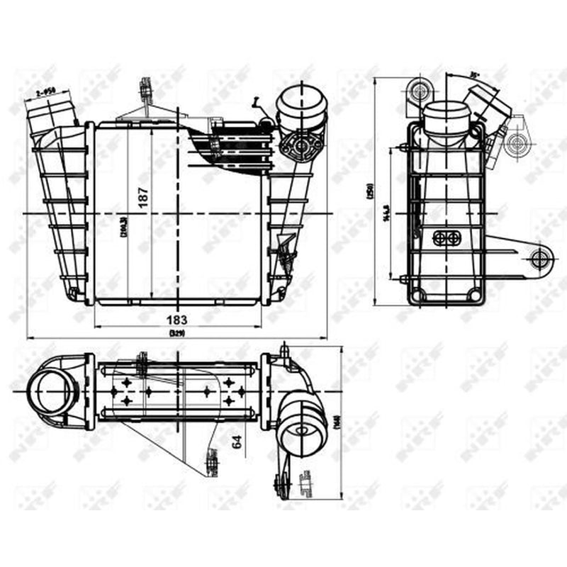 NRF Intercooler (Charge Air Cooler) 30842