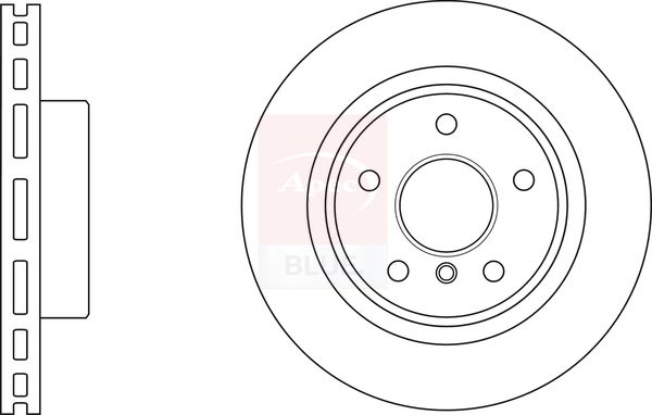 Apec 2 x Brake Disc Set Vented