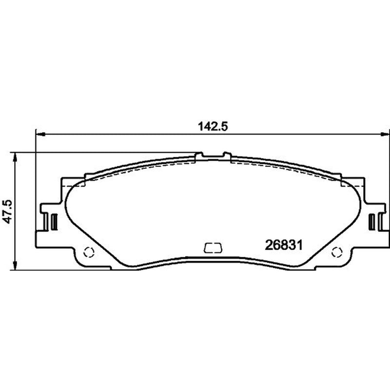Textar Rear Brake Pad Set 2683101