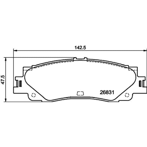 Textar Rear Brake Pad Set 2683101