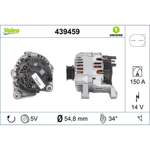 Valeo Car Alternator 12V 439459
