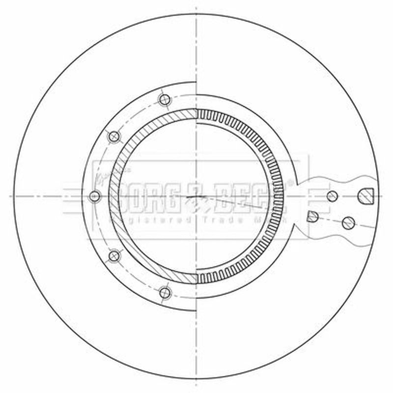 Borg & Beck 2 x Rear Brake Discs BBD32619