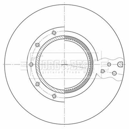 Borg & Beck 2 x Rear Brake Discs BBD32619