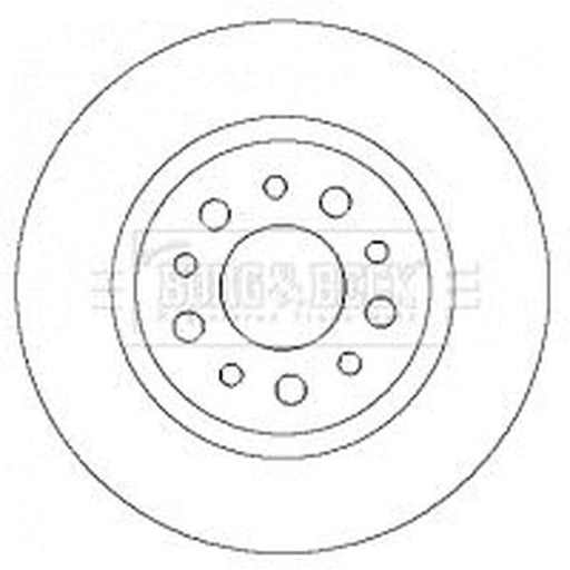 Borg & Beck 2 x Solid Rear Brake Discs BBD4359