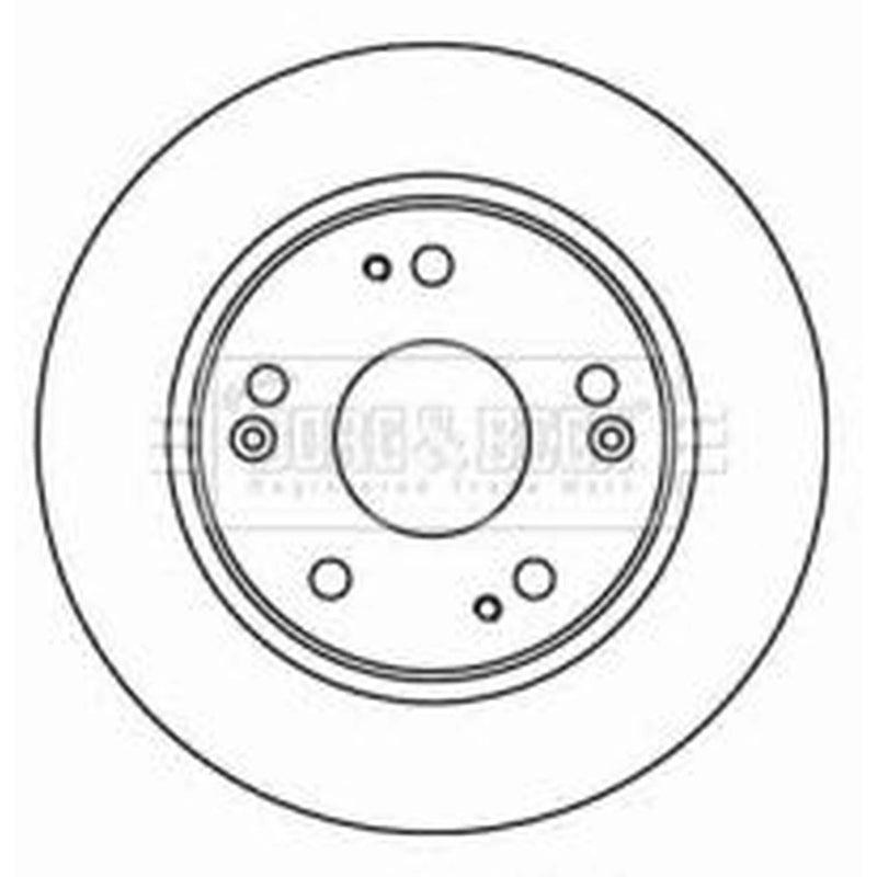 Borg & Beck 2 x Solid Rear Brake Discs BBD4598