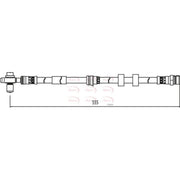 Apec Brake Hydraulic Hose Line Front HOS4135
