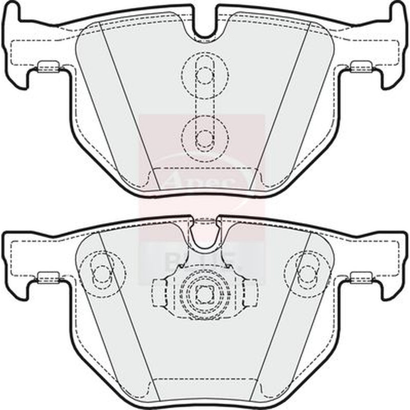 Apec Rear Brake Pad Set PD3341