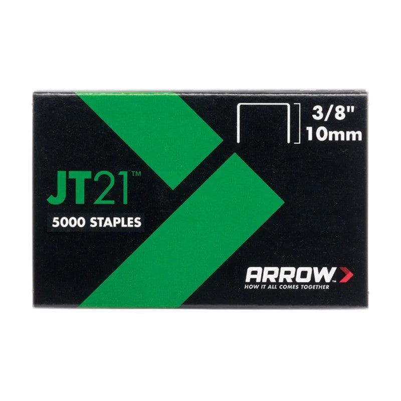 Arrow JT21 T27 Staples 10mm (3/8in) (Box 5000) - A276