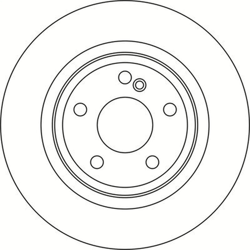 Abtex 2 x Solid Rear Brake Discs BD1937S