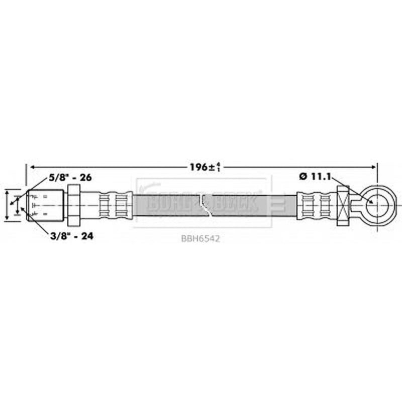 Borg & Beck Clutch Hydraulic Hose Pipe BBH6542