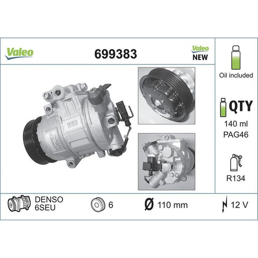 Valeo Air Conditioning Compressor 699383