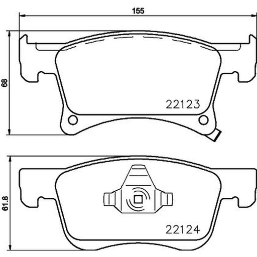 DON Front Brake Pad Set PCP1877