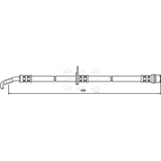 Apec Brake Hydraulic Hose Line Front Left HOS3413