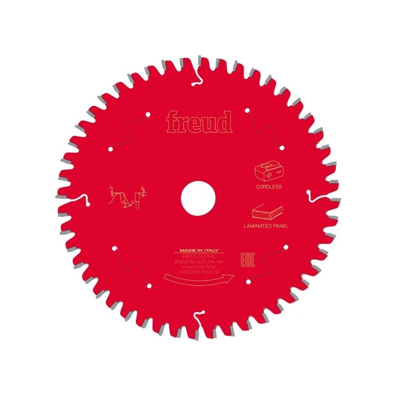 Freud Laminated Panel Circular Saw Blade 160 x 20 x 1.8/1.2mm x 48T - F03FS10076