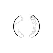Textar Brake Shoe Set Axle Kit 91060900