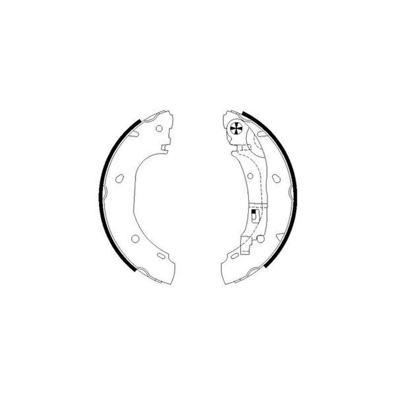 Textar Brake Shoe Set Axle Kit 91060900