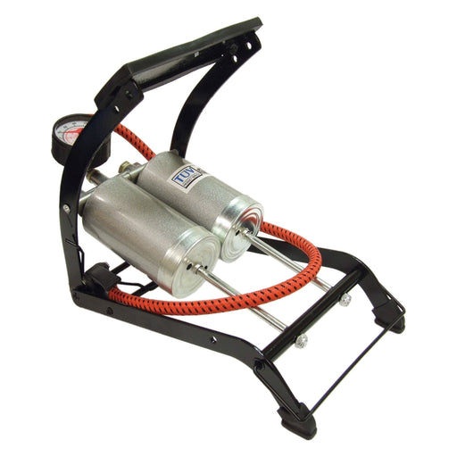 Streetwize De-Luxe Quality Twin Cylinder Foot Pump (270 Gauge) Streetwize  - Town Parts