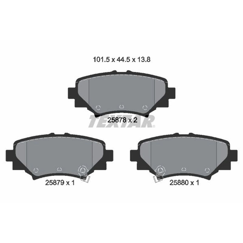 Textar Rear Brake Pad Set 2587801