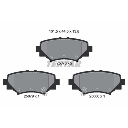 Textar Rear Brake Pad Set 2587801