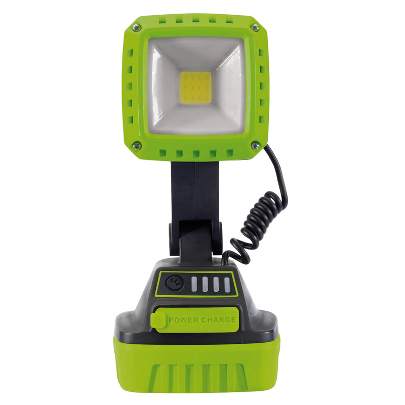 Draper COB LED Work Light 10W 1000 Lumens Rechargeable Green