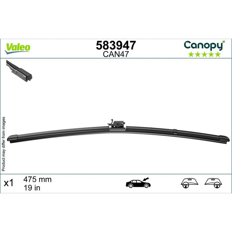 Valeo Passenger Side Wiper Blades 583947