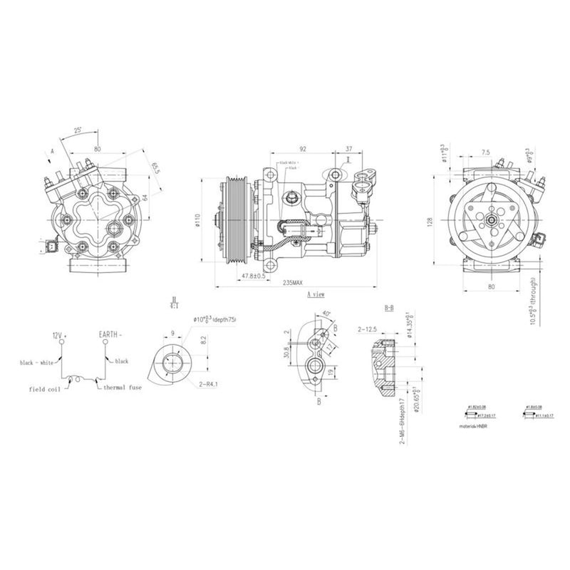 Hella Air Conditioning Compressor 8FK 366 200-441