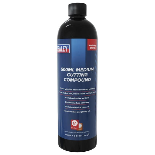 Sealey Cutting Compound Medium 500ml SCS701 Sealey  - Town Parts