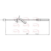 Apec Handbrake Cable Front CAB1584