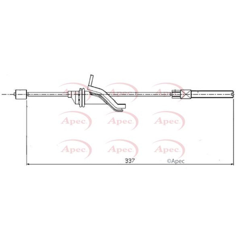Apec Handbrake Cable Front CAB1584