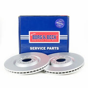 Borg & Beck 2 x Vented Front Brake Discs BBD4128