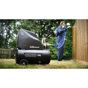 Draper 24L Oil-Free Compressor with Air Tool Kit 1.1kW