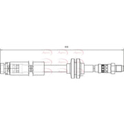 Apec Brake Hydraulic Hose Line Rear HOS4106