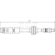 Apec Brake Hydraulic Hose Line Rear HOS4106