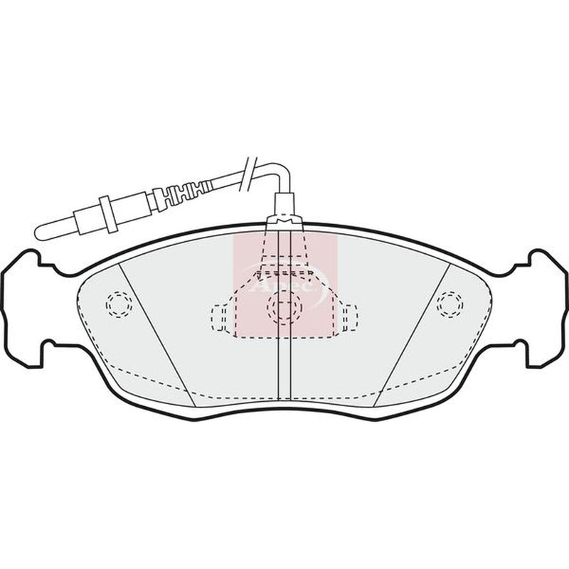 Apec Front Brake Pad Set PAD814