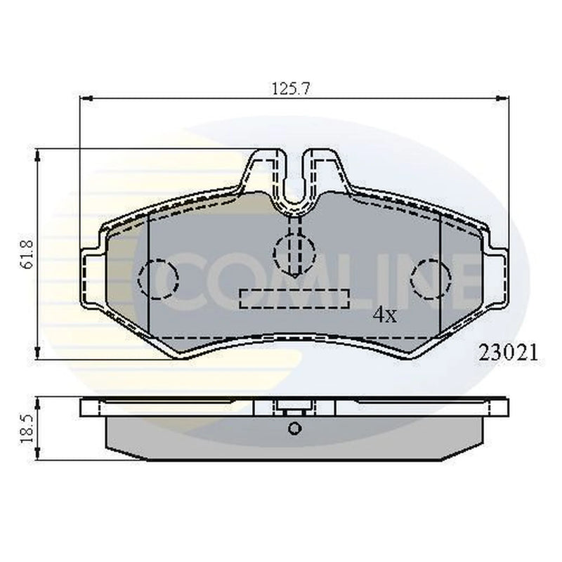 Comline 4 x Rear Brake Pad Set CBP0914