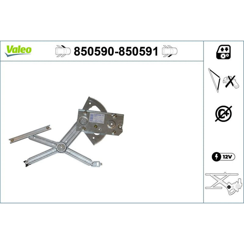 Valeo Electric Window Regulator Lifter Left Front 850590