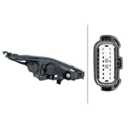 Hella Headlight Headlamp PY21W Left 1LL 354 803-071
