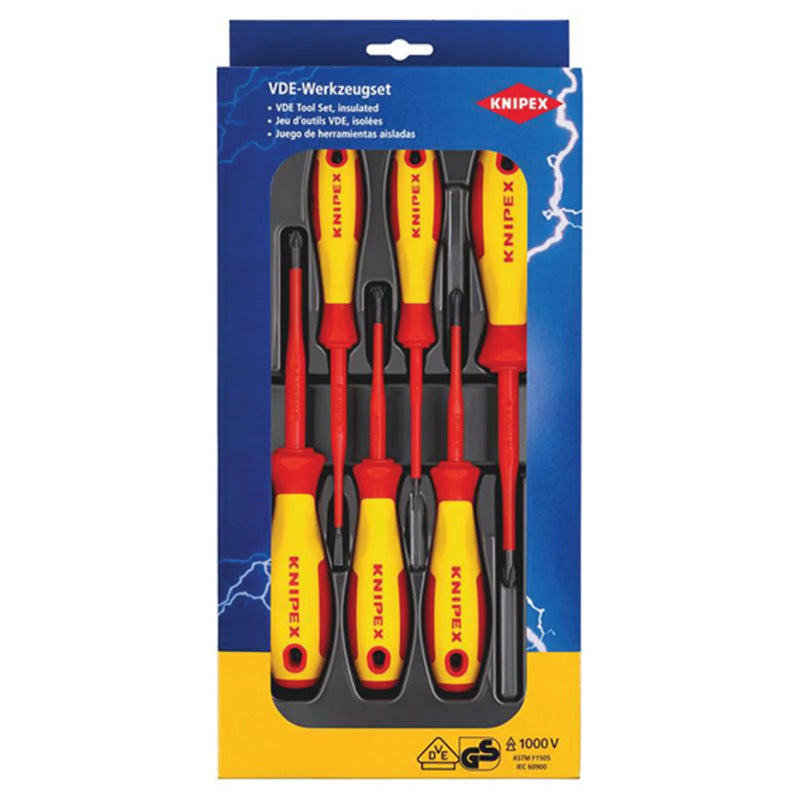 KNIPEX Screwdriver Set 6 Parts VDE Insulated 00 20 12 V04