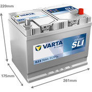 Varta Battery 12V 70Ah 630A 570412063K262