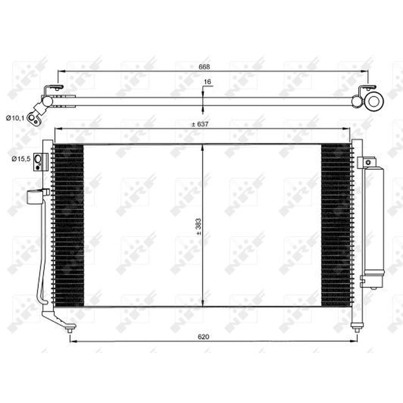 NRF Air Conditioning Condenser 35869