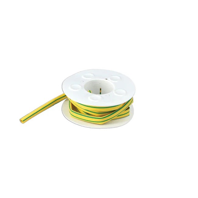 Connect Yellow / Green Earth 5.0mm Heat Shrink On A Roll 3m - CPL