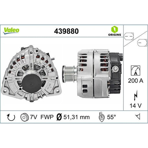 Valeo Car Alternator 12V 439880