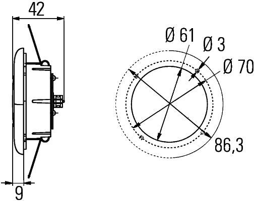 Hella 2JA 343 790-107 Interior Light