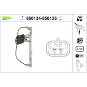 Valeo Electric Window Regulator Lifter Left Front 850134