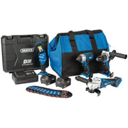 D20 20V Workshop Kit with 1 x 3.0Ah & 1 x 4.0Ah Batteries