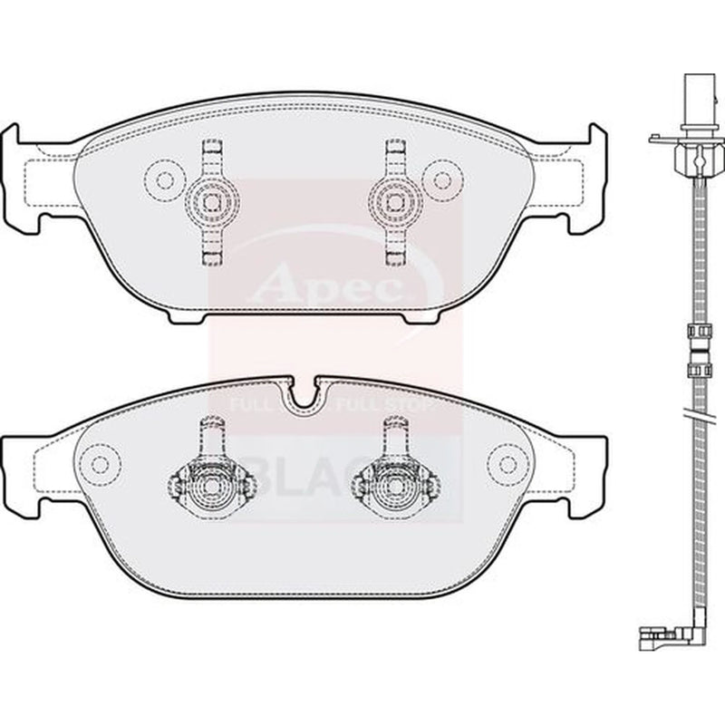 Apec Front Brake Pad Set PAD1810B