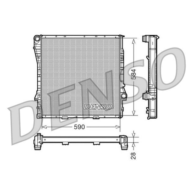 Denso Engine Radiator DRM05116