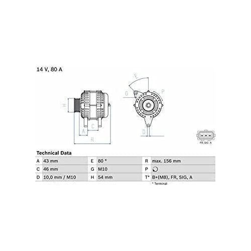 Bosch Reman Alternator 4915 0986049151 Bosch  - Town Parts