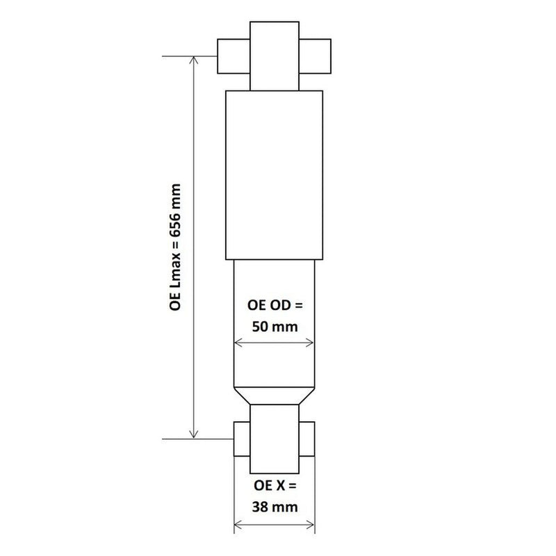 KYB Shock Absorber Damper Strut Rear 3450031